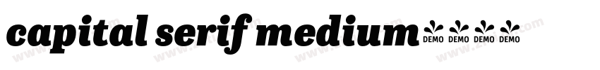 capital serif medium字体转换
